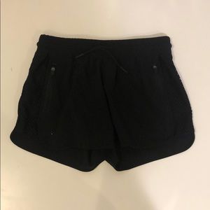 Kids Black Athletics Shorts